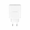 CANYON Canyon, Wall charger with 1*USB, QC3.0 24W, Input: 100V-240V, Output: DC 5V/3A,9V/2.67A,12V/2A, Eu plug, Over-load, over-heated, over-current and short circuit protection, CE, RoHS ,ERP. Size:89*46*26.5 mm,58g, White CNE-CHA24W
