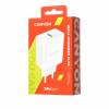 CANYON Canyon, Wall charger with 1*USB, QC3.0 24W, Input: 100V-240V, Output: DC 5V/3A,9V/2.67A,12V/2A, Eu plug, Over-load, over-heated, over-current and short circuit protection, CE, RoHS ,ERP. Size:89*46*26.5 mm,58g, White CNE-CHA24W