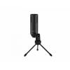 LORGAR LORGAR Gaming Microphones, Black, USB condenser mic with Volume Knob, 3.5MM headphonejack, mute button and led indicator, package including 1x F5 Microphone, 1 x 2M type-C USB Cable, 1 xTripod Stand LRG-CMT521