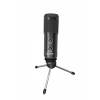 LORGAR Gaming Microphones, Black, USB condenser microphone with Volume Knob & Echo Kob, including 1x Microphone, 1 x 2.5M USB Cable, 1 x Tripod Stand, 1 x User Manual, body size: Φ47.4*158.2*48.1mm, weight: 243.0g LRG-CMT313