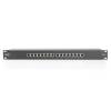 Digitus CAT 6, Class E patch panel, shielded, 16-port DN-91616S-B