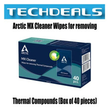 Arctic MX Cleaner Wipes for removing thermal compounds (box of 40 bags) ACTCP00033A