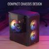 Aerocool CS-107 Mesh mATX Acryl Glass Black ACCS-PC14032.11 ACCS-PC14032.11