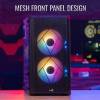 Aerocool CS-107 Mesh mATX Acryl Glass Black ACCS-PC14032.11 ACCS-PC14032.11
