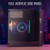 Aerocool CS-107 Mesh mATX Acryl Glass Black ACCS-PC14032.11 ACCS-PC14032.11