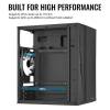 Aerocool CS-107 Mesh mATX Acryl Glass Black ACCS-PC14032.11 ACCS-PC14032.11