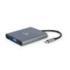 Gembird A-CM-COMBO6-01 USB Type-C 6-in-1 Multi-Port Adapter Space Grey A-CM-COMBO6-01