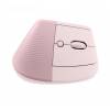 LOGITECH Lift Vertical Ergonomic Mouse - ROSE/DARK ROSE - 2.4GHZ/BT - EMEA - ON+OFFLINE,B2C 910-006478