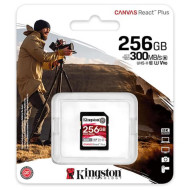 Kingston 256GB SD Canvas React Plus (SDXC Class 10 UHS-II U3) (SDR2/256GB) memóriakártya SDR2/256GB