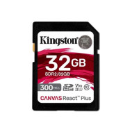 Kingston 32GB SD Canvas React Plus (SDHC Class 10  UHS-II U3) (SDR2/32GB) memóriakártya SDR2/32GB
