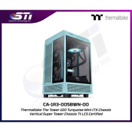 Thermaltake The Tower 100 Turquoise táp nélküli mini-ITX ház türkiz (CA-1R3-00SBWN-00)