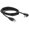 DELOCK Kábel USB 2.0, USB A - USB B, 90° 83529