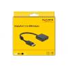 DELOCK Átalakító Displayport 1.2 male to HDMI female 4K aktív, fekete 63585