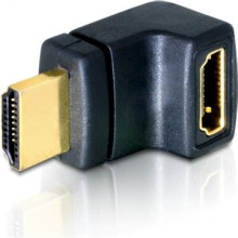 DeLOCK HDMI apa > HDMI anya 90° felfelé hajlított adapter 65072