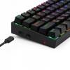 Redragon Deimos, Wired & Wireless Mechanical keyboard, RGB, blue switch K599-KRS_BLUE_HU