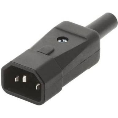 Bachmann C14 csatlakoz&oacute; dug&oacute; fekete szerelhető 10A sz&uuml;netmenteshez 19.07.1294