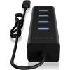 Raidsonic IB-HUB1409-C3 4-portos HUB USB 3.0 Type-C IB-HUB1409-C3