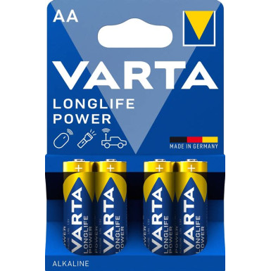 Varta Longlife Power AA (R6) alkáli elem 4db 4906121414