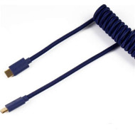 Keychron Coiled Aviator USB-C M/M adatkábel 0.9m szürke (+USB-C - USB-A adapter) CAB-G