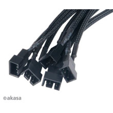 KAB Akasa - Flexa FP5 - 4pin Molex - 5x 4pin PWM ventilátor kábel - 45cm - Duo pack - AK-CBFA08-KT02 AK-CBFA08-KT02