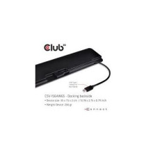 Club3D USB Gen1 Type-C Triple Display Dynamic PD Charging Dock with 65 Watt PS CSV-1564W65
