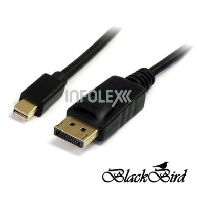 BLACKBIRD Kábel Mini Displayport 1.2 male to Displayport male, 2m BH1244