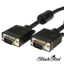 BLACKBIRD Kábel VGA monitor Összekötő 5m, Male/Female, Árnyékolt BH1279