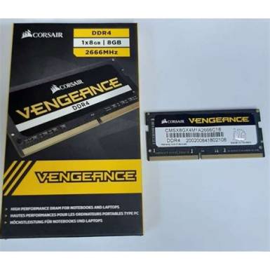 Corsair 8GB DDR4 2666MHz SODIMM Vengeance CMSX8GX4M1A2666C18 Corsair 8GB DDR4 2666MHz SODIMM Vengeance CMSX8GX4M1A2666C18
