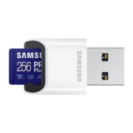 Samsung Pro Plus 256GB microSD (MB-MD256KB/WW) memória kártya kártyaolvasóval MB-MD256KB/WW MB-MD256KB/WW