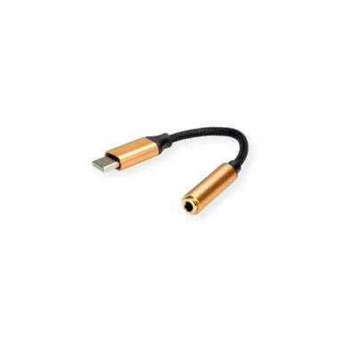 ROLINE Adapter Type-C - 3,5mm Jack, M/F, 0,13m 12.03.3223-10