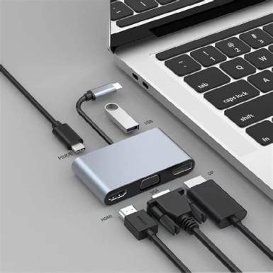 BLACKBIRD 5in1 Dokkoló USB-C - USB, PD, HDMI, VGA, DP BH1357 BLACKBIRD 5in1 Dokkoló USB-C - USB, PD, HDMI, VGA, DP BH1357
