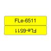 BROTHER FLe-6511 BLCK ON YELL FLAG TAPE for Brother P-touch D800W P900W P950NW FLE6511