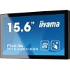 IIYAMA 15.6inch PCAP Bezel Free 10P Touch with Anti-Finger print coating 1920x1080 700:1 405cd/m2 DP HDMI VGA USB Interface TF1634MC-B8X