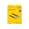 DELOCK kábel HDMI male/male összekötő 8K 60Hz 48 Gbps Certified, 2m, szürke 83996