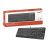 Genius SlimStar Q200 USB fekete magyar billentyűzet 31310020404