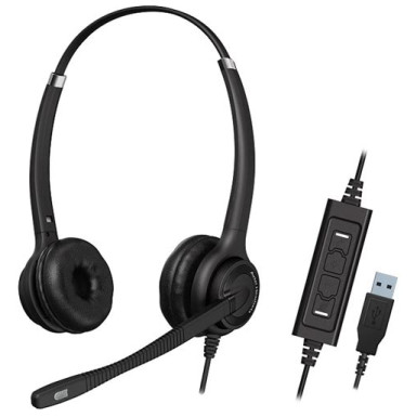 Axtel Elite HDvoice MS HD duo, noise cancelling headset, USB AXH-EHDMSD