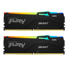 KINGSTON FURY Memória DDR5 64GB 5600MHz CL40 DIMM (Kit of 2) Beast RGB KF556C40BBAK2-64