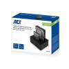 ACT AC1504 2,5" and 3,5" SATA dual hard drive docking station, USB 3.2 Gen1 AC1504