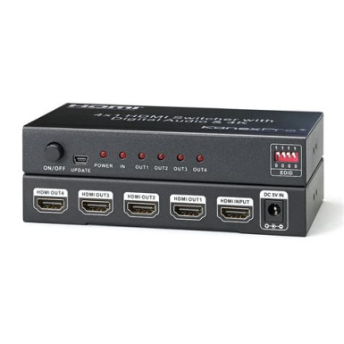 PROCONNECT Splitter, HDMI 2.0, 4K@60Hz, 1x4 PC-104SP-S2.0P