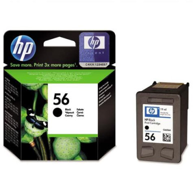 ECO HP 56 (C6656AE) utángyátrtott Black tintapatron ECOHP56