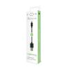 FIXED Data and charging cable with USB/Lightning connectors, 1 meter, MFI certified, 20W Fekete FIXD-UL-BK