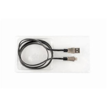 FIXED Data and charging cable with USB/micro USB connectors, 1 meter, 20W Fekete FIXD-UM-BK