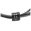 FIXED Data and charging cable with USB/micro USB connectors, 1 meter, 20W Fekete FIXD-UM-BK
