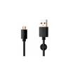 FIXED Data and charging cable with USB/micro USB connectors, 1 meter, 20W Fekete FIXD-UM-BK