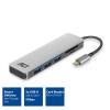 ACT AC7050 USB-C Hub 3 port with CardReader Grey AC7050