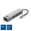ACT AC7055 USB-C Hub 3 port with Gigabyte Ethernet Grey AC7055
