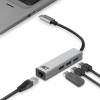 ACT AC7055 USB-C Hub 3 port with Gigabyte Ethernet Grey AC7055