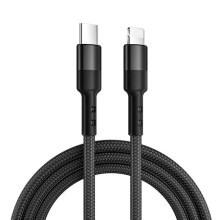 Uniq Halo lightning MFi adatkábel, 1,2m, fekete UNIQ-HALO(MFI)-BLACK Uniq 44912