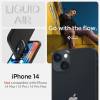 Spigen Liquid Air Apple iPhone 14 Matte Black tok, fekete ACS05037 Spigen 66782
