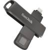 Sandisk 64GB USB3.1 Type-C/Lightning iXpand Luxe Black 186552